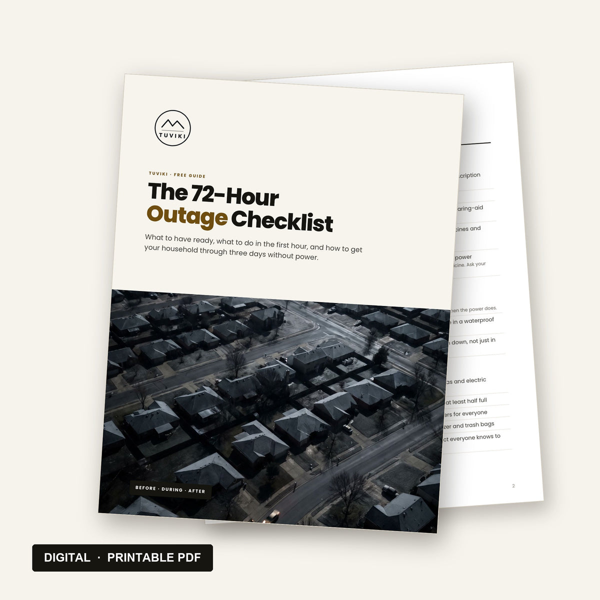 The 72-Hour Outage Checklist